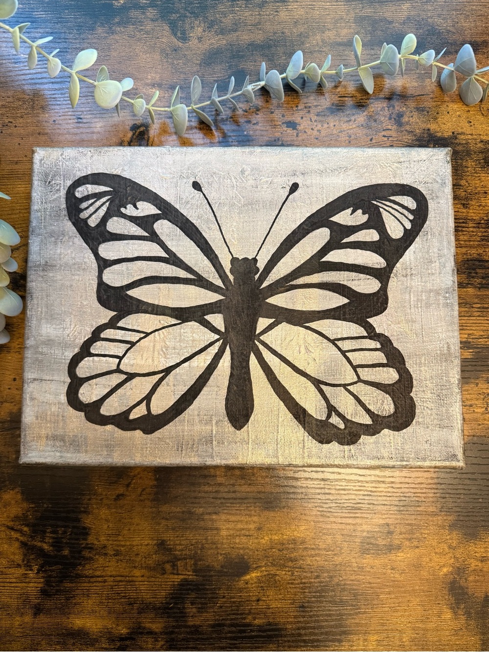 Weathered Wings Signed Original Butterfly Painting 12x9 Textured Acrylic